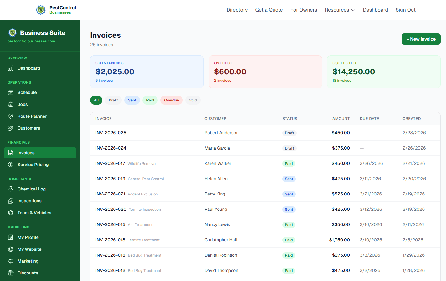 Invoicing & Payments screenshot